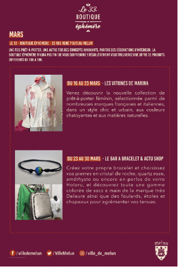 SERVICE COMMERCE - VILLE DE MELUN - BOUTIQUE EPHEMERE